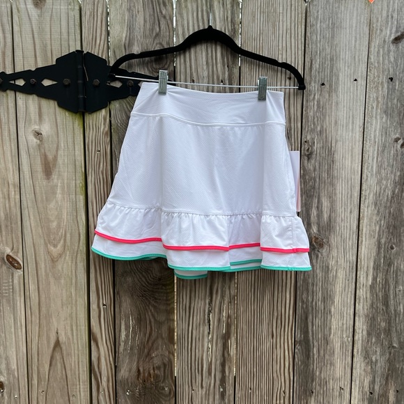 NWT GOTTEX White Golf Tennis Tiered Athletic Skort size Small - Picture 14 of 14